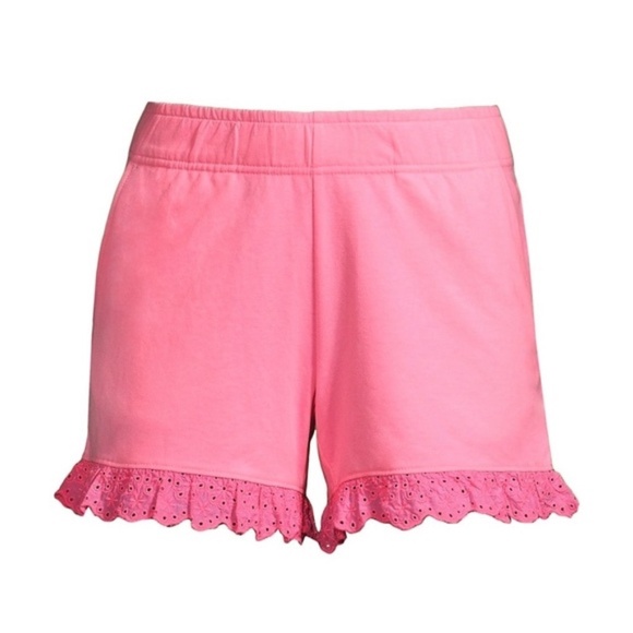 Lilly Pulitzer 5" Kylar Ruffle Hem Knit Shorts in Pink Shady – Size S - Picture 14 of 15